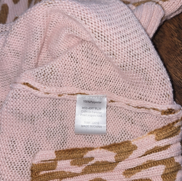 Show Me Your Mumu XS Pink Leopard Cliffside Sweater - Picture 9 of 9